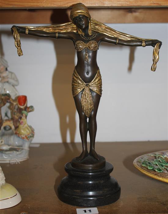 Art Deco figural style bronze